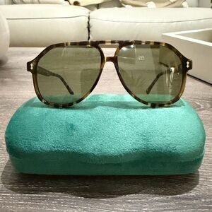 Gucci Brown Tortoise Shell Sunglasses